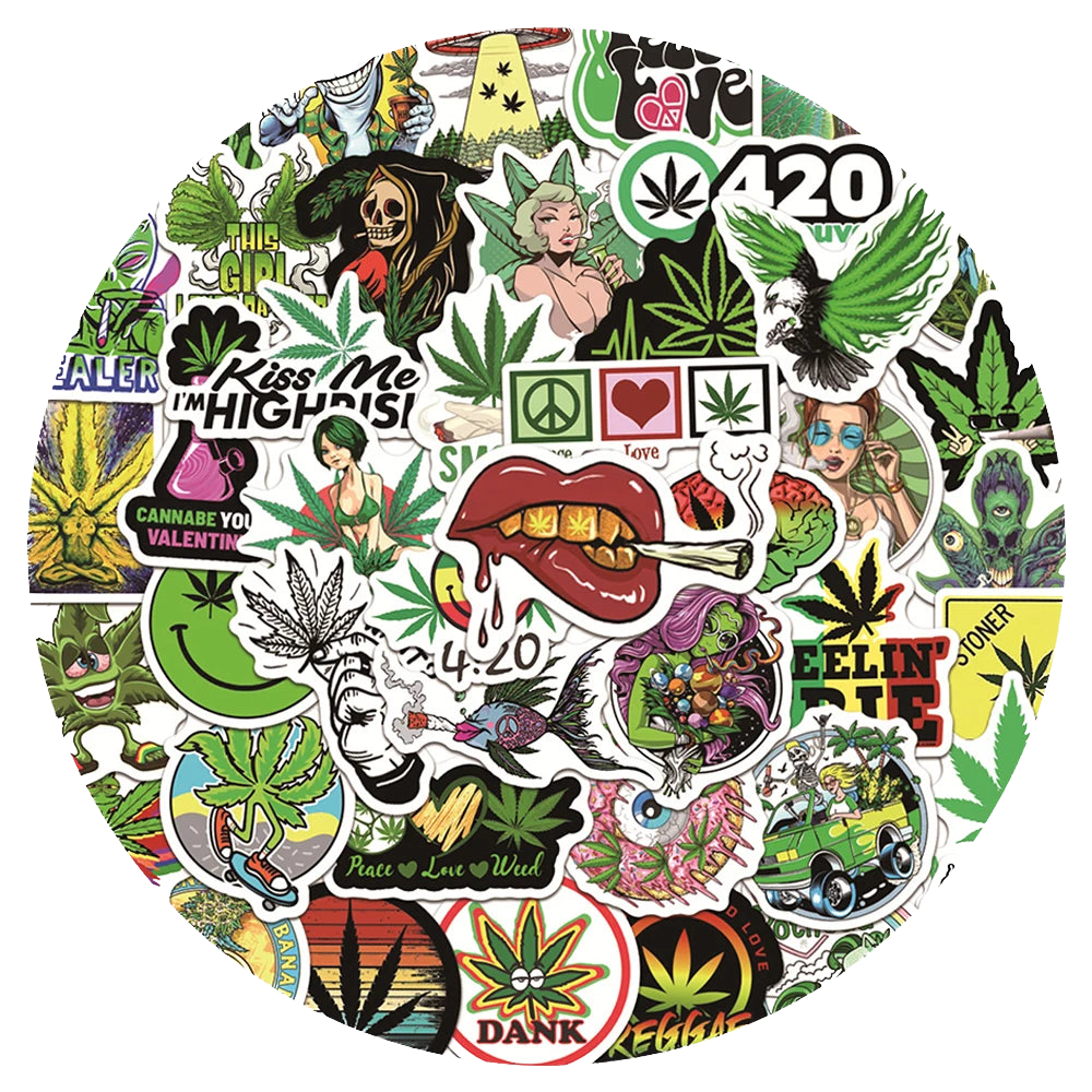 Weed | Sticker 10/30/50 Stk.